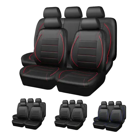 Funda Universal Para Asiento Cuero De Accesorios Autos 9pzs