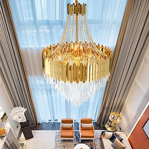 Candelabro Sala Estar Casa Duplex Escalera Espiral Moderno