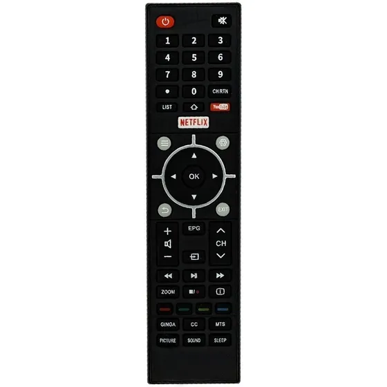 Controle Remoto Compativel Com Semp Toshiba Smart Ct-6810 Com Tecla Netflix