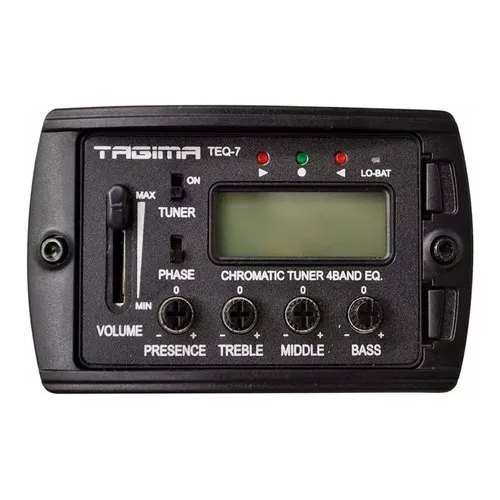 Afinador Violão Pré Equalizador Tagima Teq 7 Captador 3 Band