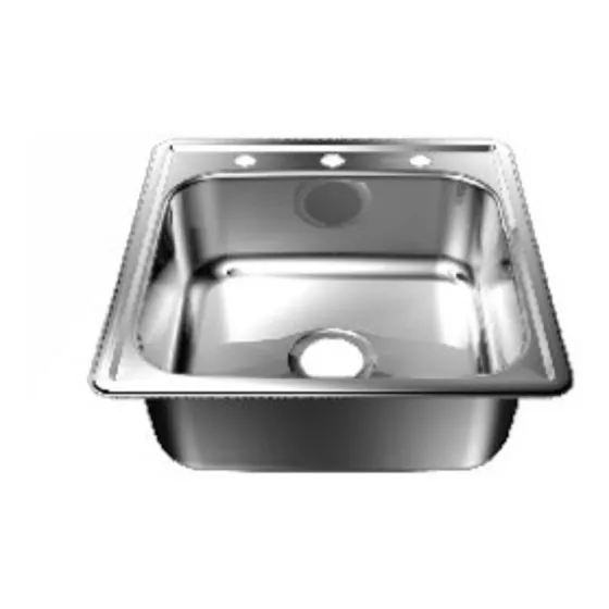 Fregadero Acero Inoxidable 53x53 Cm Empotrar  3 Huecos