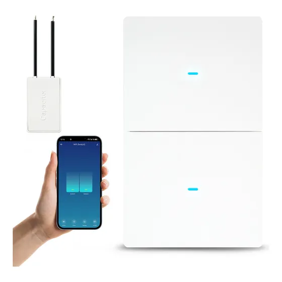 Interruptor De Luz Inteligente Wifi 2 Vías Sin Neutro Alexa
