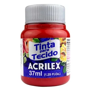Tinta Tecido 37 Ml Vermelho Profundo 632 Acrilex Tinta Tecido 37 Ml Vermelho Profundo 632 Acrilex