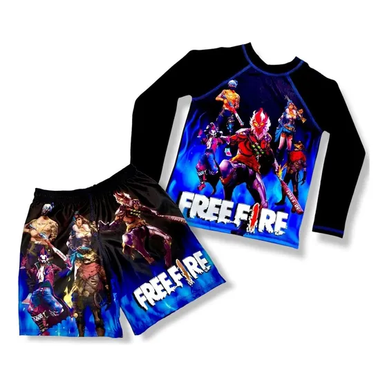 Conjunto De Free Fire  - Traje De Baño Para Niños