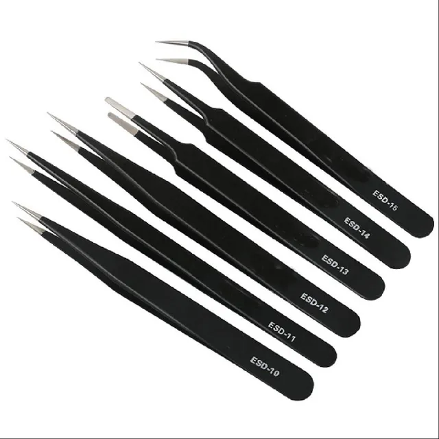 Kit De Pinzas Antiestaticas 6 En 1