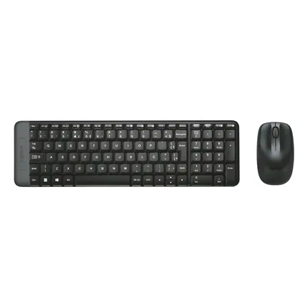 Combo Teclado E Mouse Sem Fio Logitech Mk220 Layout Abnt2