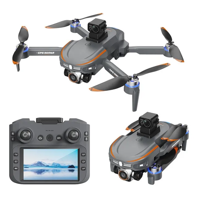 Dron Plegable Gps Sin Escobillas Con Pantalla De 4,5