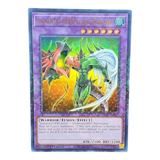 Elemental Hero Flame Wingman Carta Yugioh! Inglés Ultra Rare