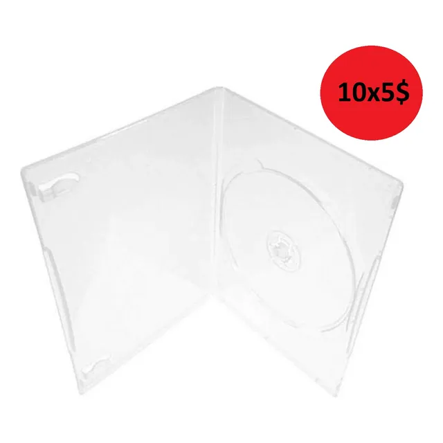 Estuches Dvd 7mm Pack 10 Caja Caratula Cd Bluray
