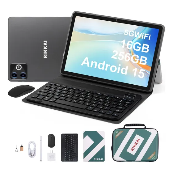 Tablet 11 Rikkai Android 15 16gb+256gb Dual Sim Con Teclado