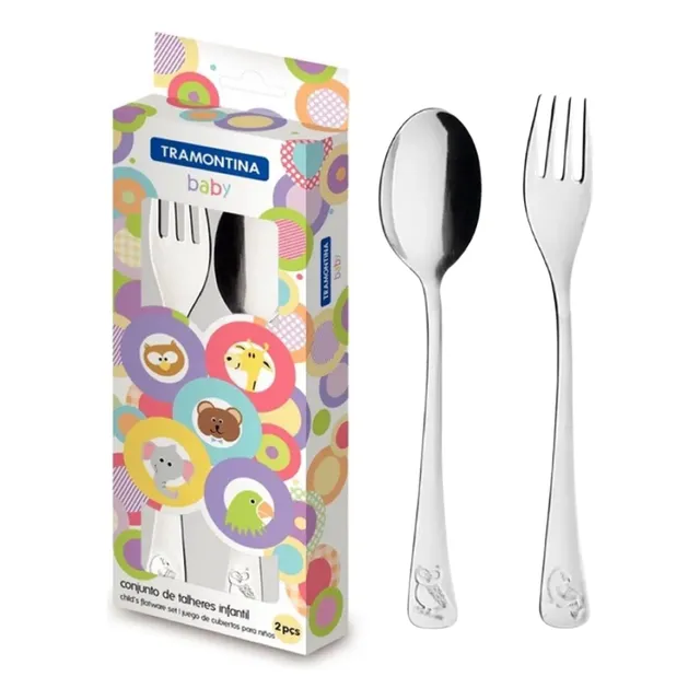 Cubiertos Para Niños X2 - Tramontina
