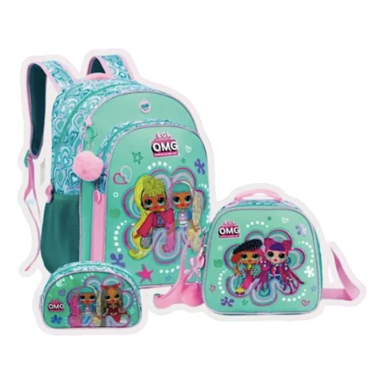 Morral Capi Lol Surprise Omg Con Lonchera Y Cartuchera