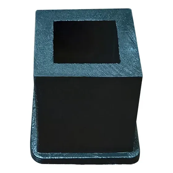 Ponteira Pé Borracha Quadrada 16mm Lado Interno - 8 Un