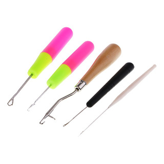 5pcs Gancho Para Tejer Cabello De Rastas, Crochet Needle 5pcs Gancho Para Tejer Cabello De Rastas, Crochet Needle