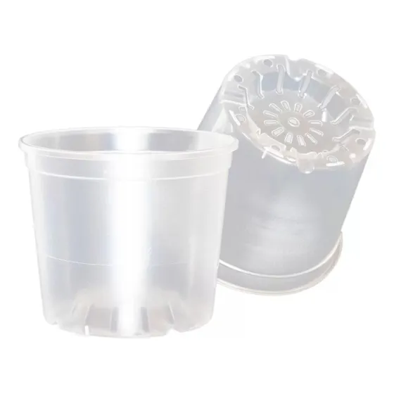 25 Vasos Transparente Orquídea Incolor Pote 15 1,2l Plástico