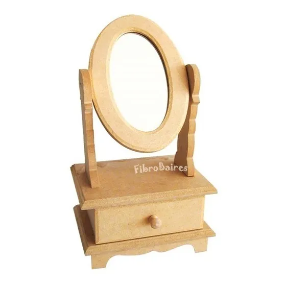 Alhajero Con Espejo Fibrofacil  - Organizador - Souvenir