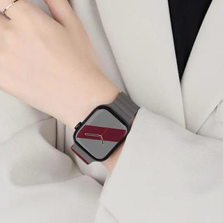 Vinho Tinto Com Preto - S10 42mm - Para Apple S10 Watch Iwat Vinho Tinto Com Preto - S10 42mm - Para Apple S10 Watch Iwat