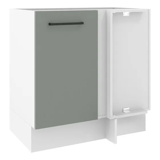 Gabinete Bajo Cocina Madesa Agata 60cm Sin Encimera Bg 02 Color Blanco/gris