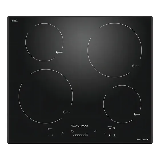 Anafe Empotrar Ormay Smart Cook I4 Placa Induccion 4 Focos Color Negro 220V