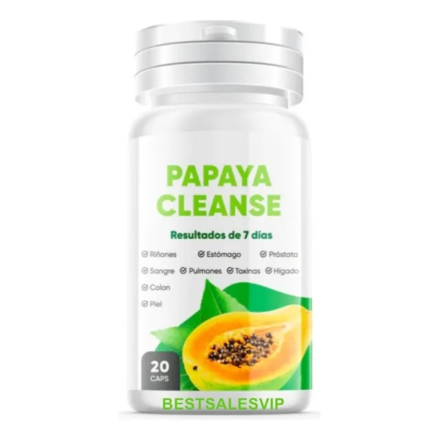 Papaya Enzima Cleanse 20 Capsulas Envio Gratis