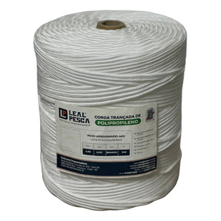 Corda Trançada Leal Pesca Pp Branca 3,0 Mm 205 Metros 1 Kg Corda Trançada Leal Pesca Pp Branca 3,0 Mm 205 Metros 1 Kg