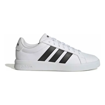 Tênis Masculino Grand Court Base 3.0 adidas Ftwwht/cblack/ftwwht Liso 41 Br