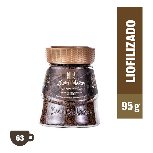 Cafe liofilizado Juan Valdez tradicional 95 g