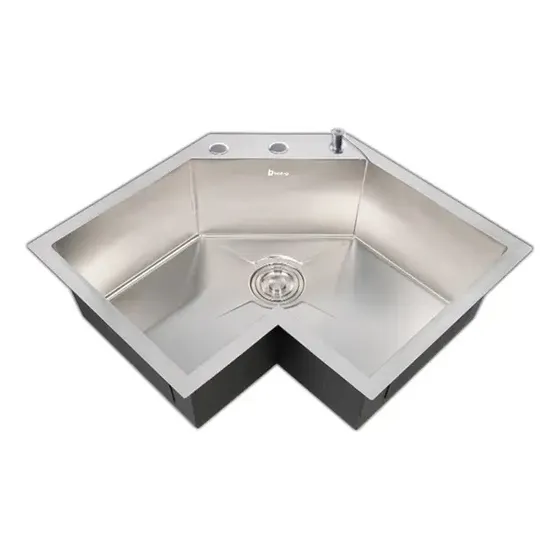 Fregadero Lavaplatos Esquinero 64x64 Sobre Tope Inox Belt-g