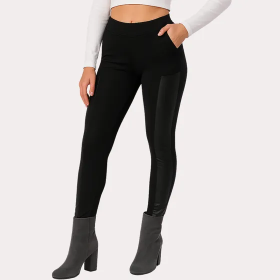 Calça Montaria Legging Feminina Cintura Alta Com Flanelada