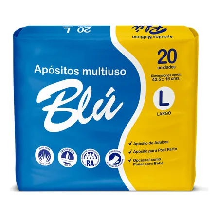 Apósito Multiuso Blú 20 Unidades Por Paquete Talla L