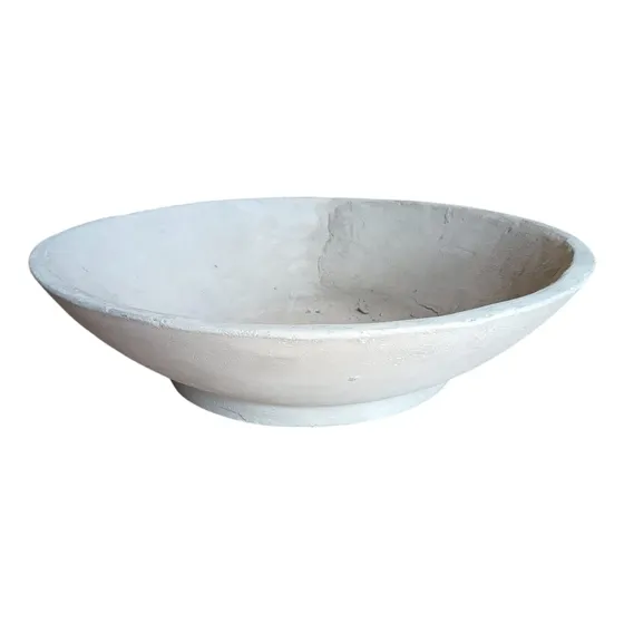 Plato Paila De Cemento 0.80 Maceta Gris