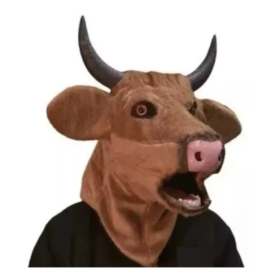 Mascara Bufalo Toro Puro Latex Mandibula Movil Chirimbolos