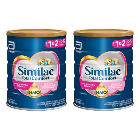 Similac Total Comfort 1&2 820 Gr Pack X2 Sin Sabor
