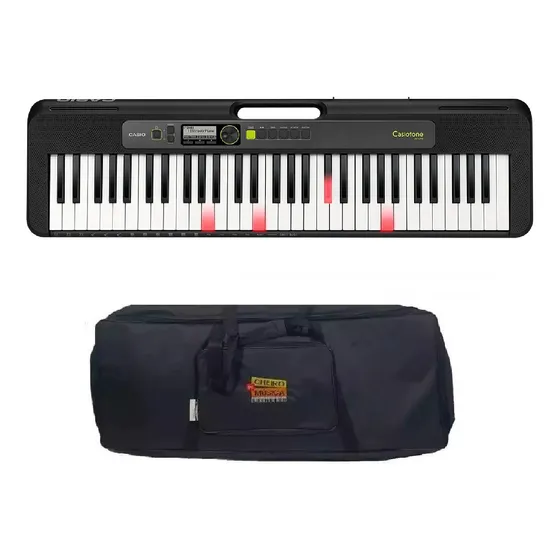Teclado Casio Casiotone Lk-s250 61 Teclas Com Capa Kit