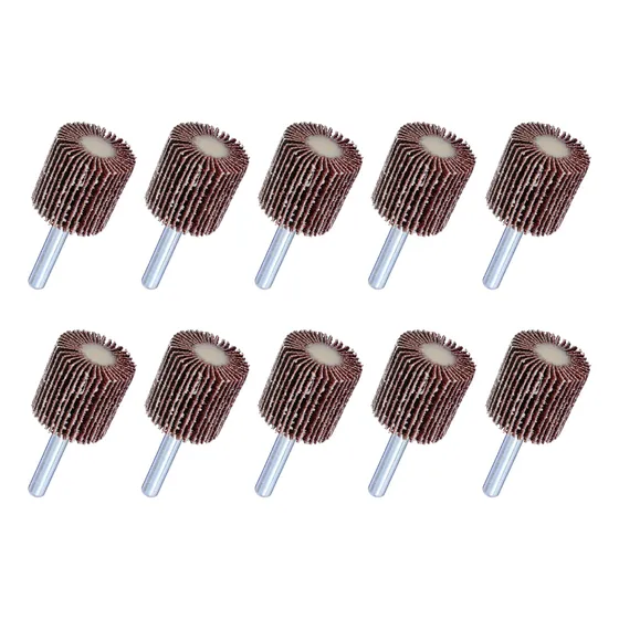 Set Discos Aletas Rueda Flaps 1/4 25mm Lijado Madera Metal
