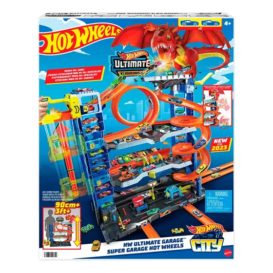 Pista De Carro Grande Garage Hotwheels Ultimate  2 Vehiculos