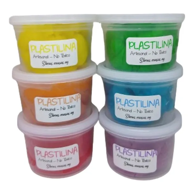 Slimesmasas.uy - 50 Plastilinas 125g Souvenir Fiesta