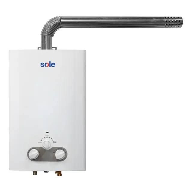 Calentador Instantáneo Sole 10litros Glp Tiro Forzado Color Blanco