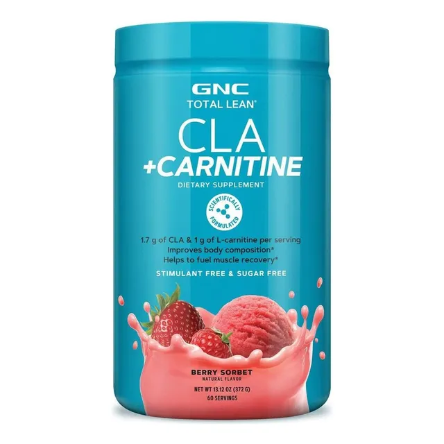 Cla + Carnitina En Polvo Gnc 372 G Fresa