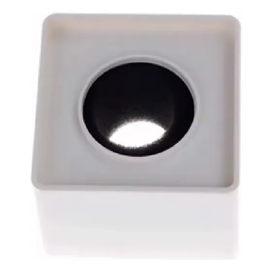 Canopla Microfone Acrilico Quadrado Ou Triangular C/ Esponja