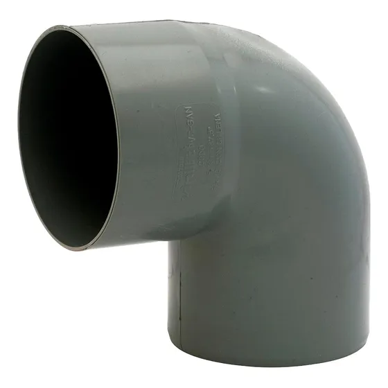 Codo Sanitario Gris | 90° X 75 Mm C/cem | Vinilit