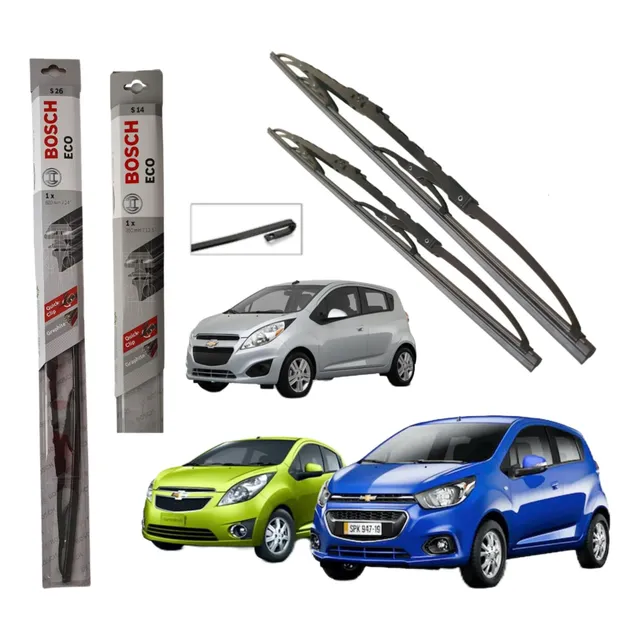 Par Plumillas Limpiaparabrisas Bosch Chevrolet Sparkgt/ Beat
