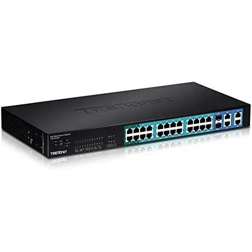 Switch Trendnet Tpe-224ws 28 Puertos 10/100mbps -negro