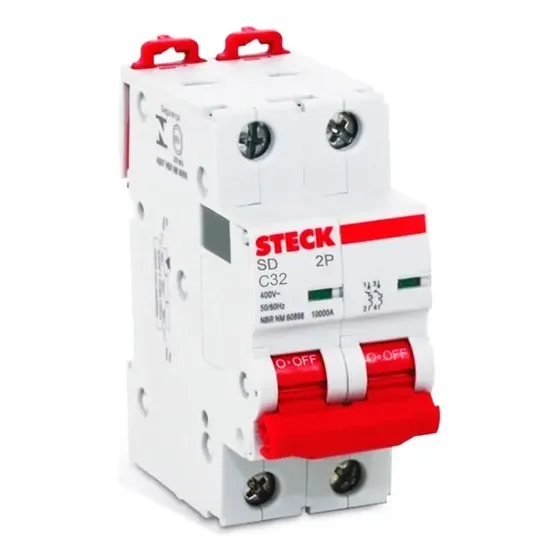 Interruptor Termomagnético 2p 32a, 20ka\u002F220v Sda62c32 Steck | Cuotas sin interés