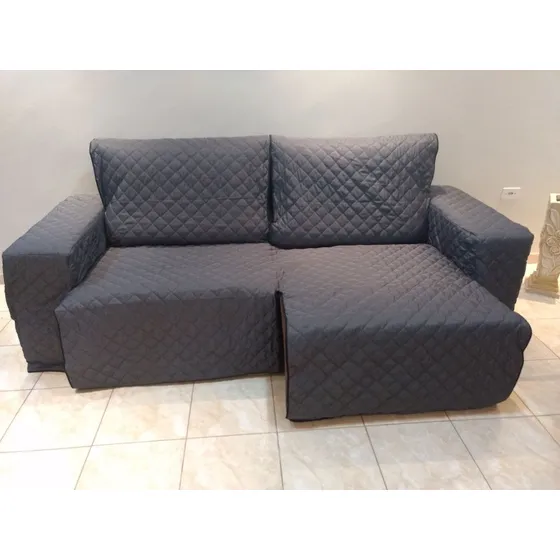 Protetor De Sofa Retratil Assento  2,30 2 Md Braço Coberto