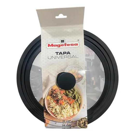 Tapa De Olla Universal 24cm , 26cm, 28cm Magefesa