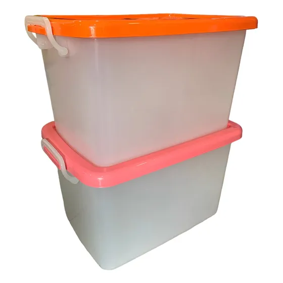Caja Plástica Multiusos Con Tapa  De 50 Lts Duraplast