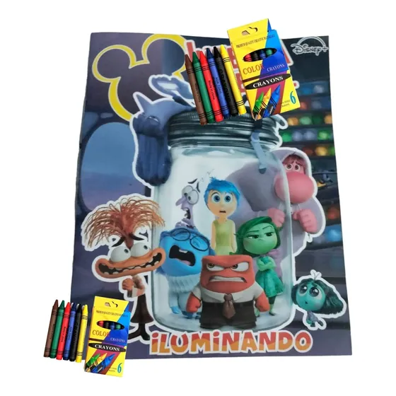 Libros Para Colorear Intensamente 2 15pz Incluye Crayolas