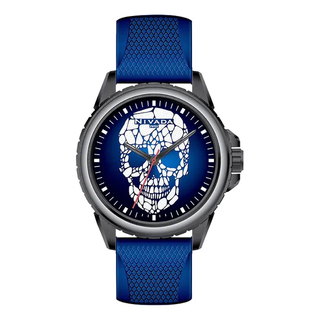 Reloj Nivada Huicholes Colection Azul Negro Negro