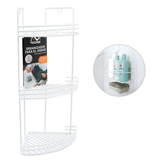 Organizador Esquinero Baño Ducha Estante Repisa Hogar Cocina